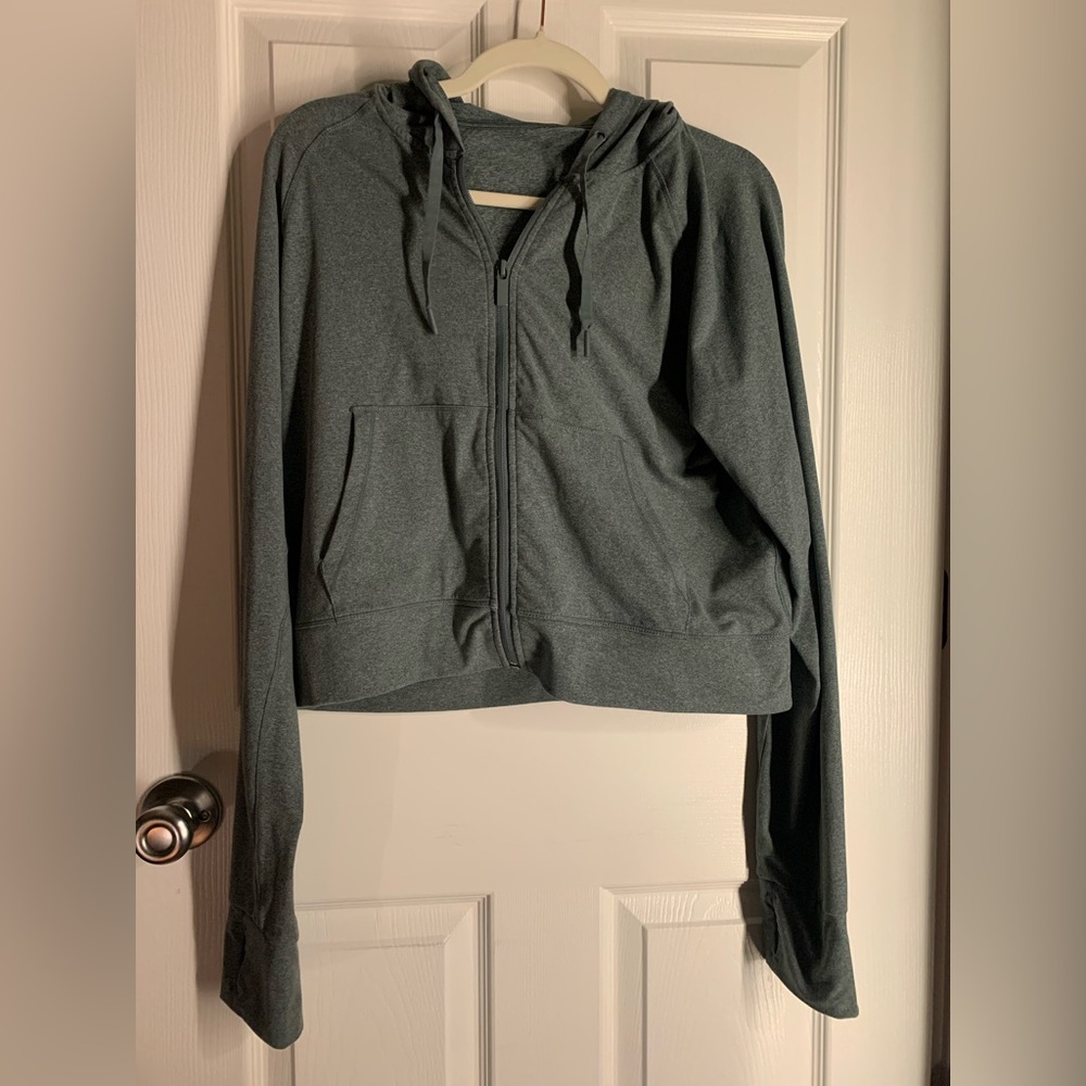 Blue/Gray Zip-Up Hoodie